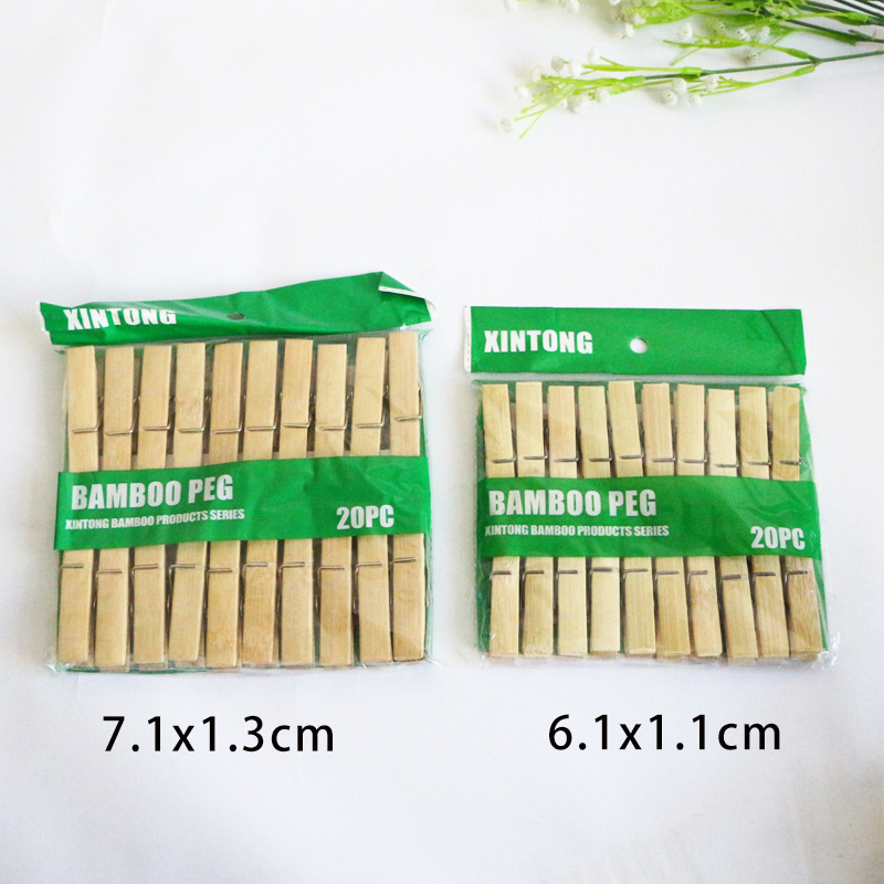 Utility Versatile Clothespin Pegs Cheap Promotional Bamboo Cloth Peg For Dry