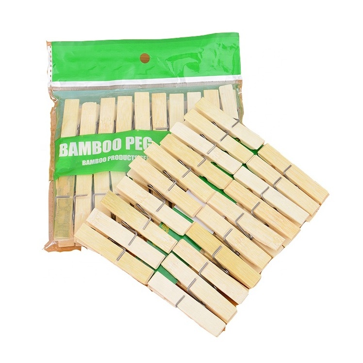 Utility Versatile Clothespin Pegs Cheap Promotional Bamboo Cloth Peg For Dry