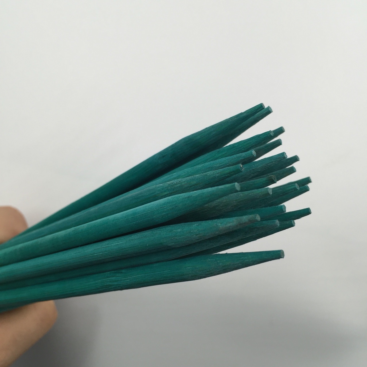 Amazon hot sale green plant support stakes bamboo color sticks  to support the growing plants with custom plants tag