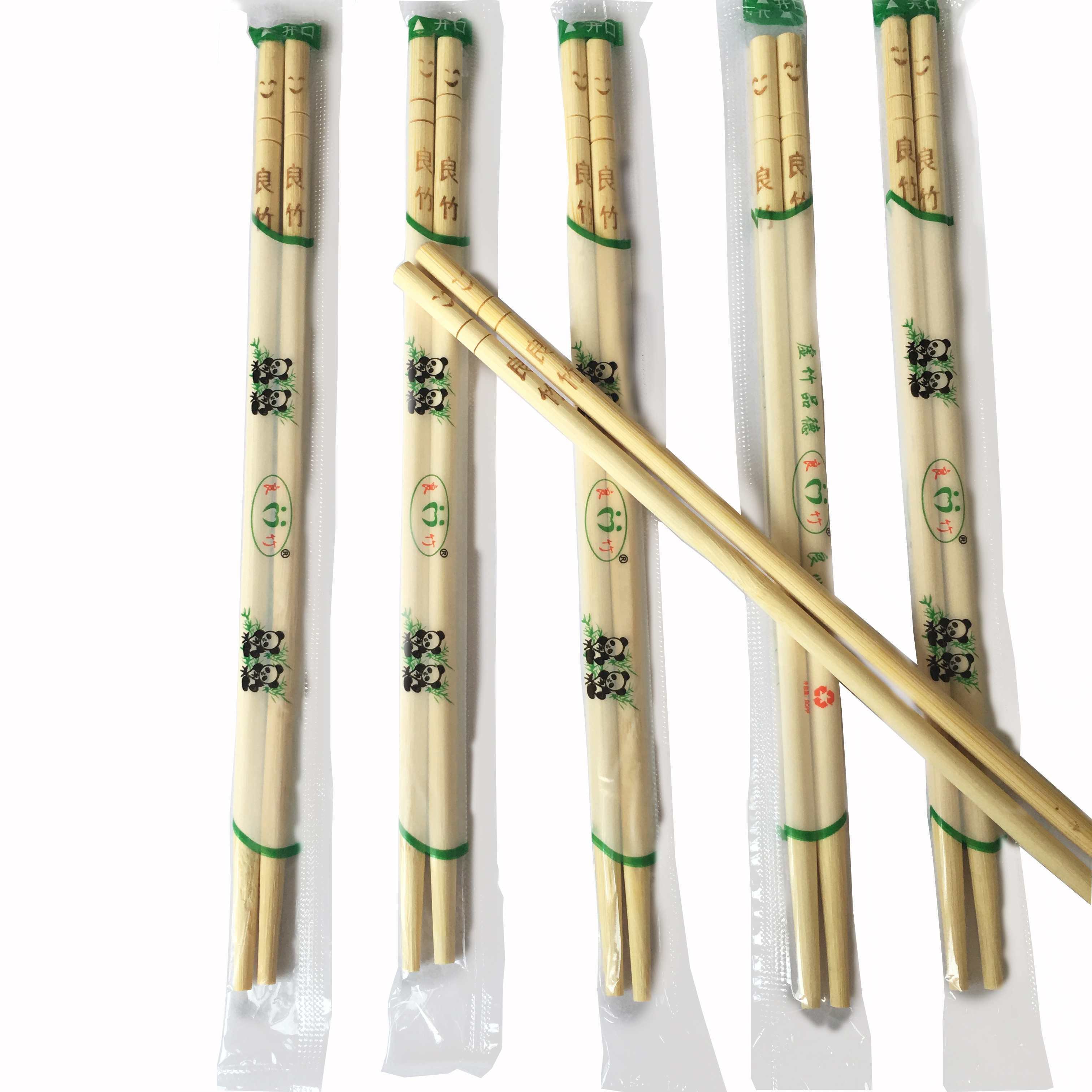 Chinese traditional disposable round bamboo chopstick 23cm