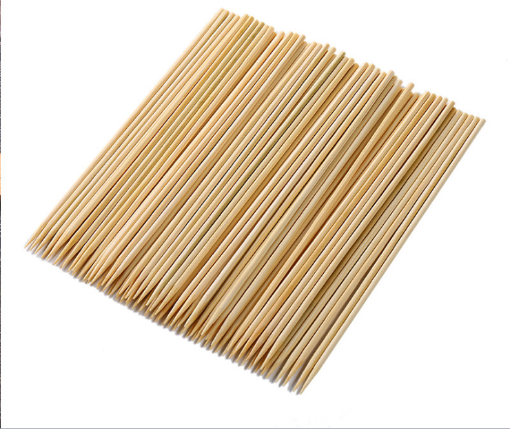 36inch Marshmallow Smores Roasting Bamboo Sticks 110-Pack Extra Long round disposable bamboo barbecue sticks for food