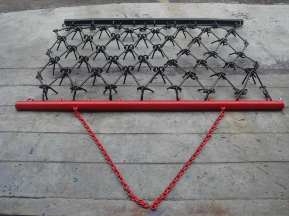 3 point hooked spring tooth drag harrow for tractor