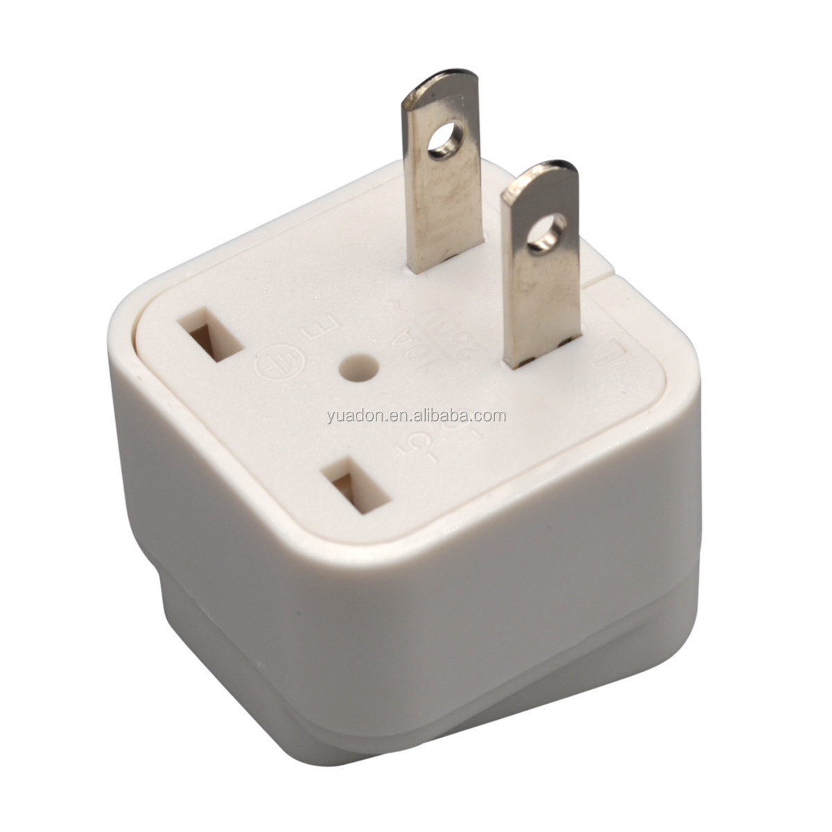 Universal socket to American US Japan Korea Canada Taiwan 2pin travel plug adapter 10A 250V