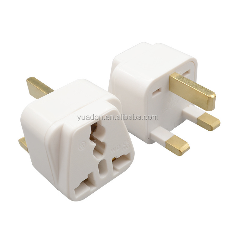 Type G  Dubai Hongkong universal socket to UK Plug Adapter 3 pin converter