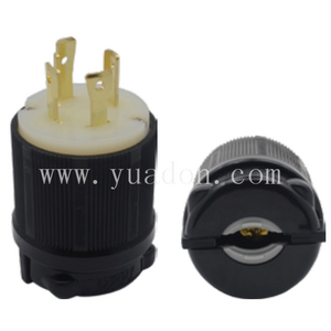 30Amp 480 Volt AC 3-POLE 4-WIRE GROUNDING Rewireable American Industrial Grade Locking Plug NEMA L16-30P NEMA PLUG