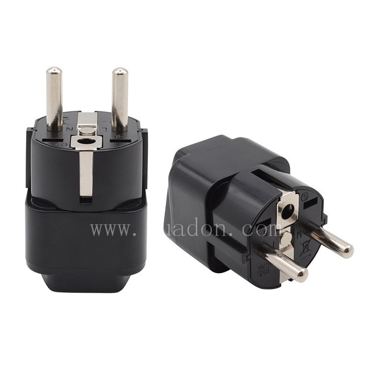 2019 best selling products 16a 250v Germany France Belgium Poland plug adapter eu travel adapter dubai socket plug