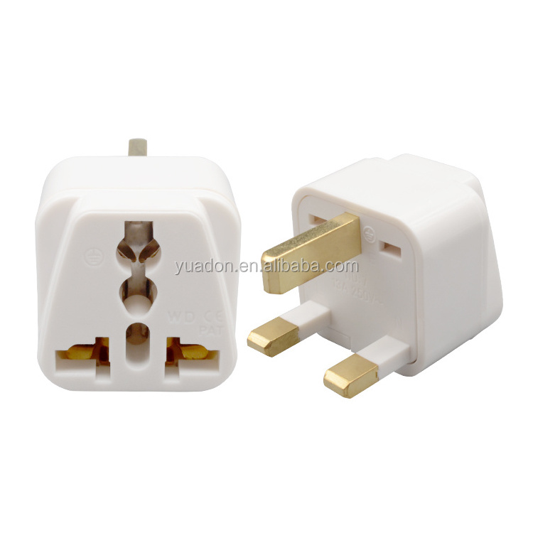 Type G  Dubai Hongkong universal socket to UK Plug Adapter 3 pin converter