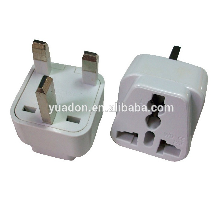 Type G  Dubai Hongkong universal socket to UK Plug Adapter 3 pin converter