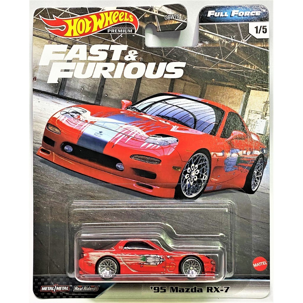 Hot Selling Toy Car Model Hot Wheels Premiue Fast & Furious Full Force Set of 5 pieces