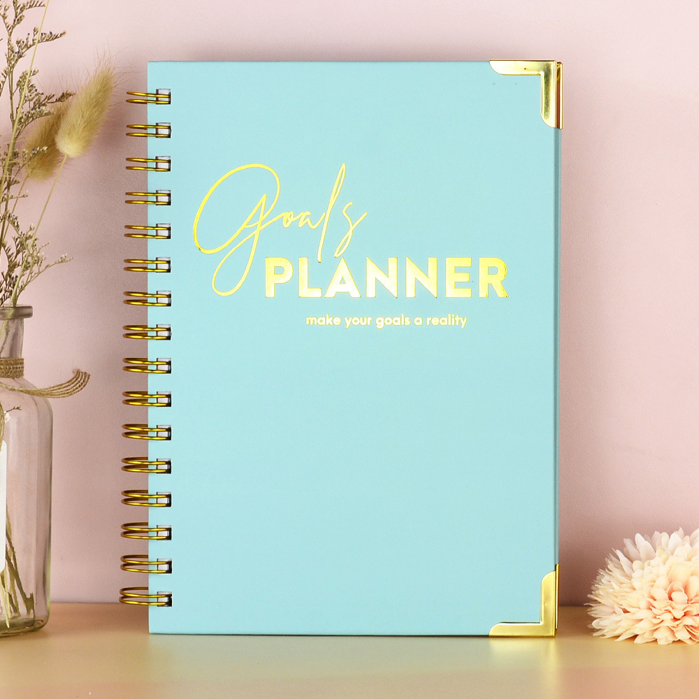 Hot-selling Hardcover A5 Notebook Spiral Journal Planner with Custom Printing