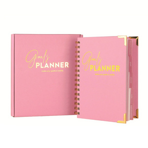 Hot-selling Hardcover A5 Notebook Spiral Journal Planner with Custom Printing