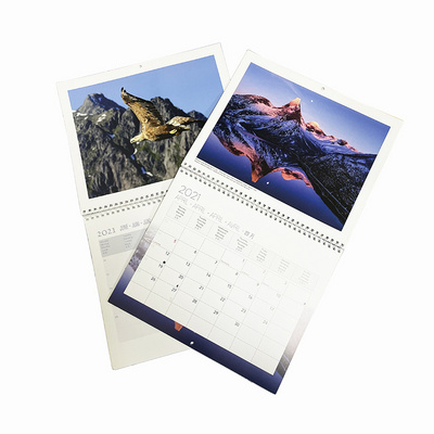 Customised calendario full color landscape calendar 2025 calender wall calendar printing custom calendrier mural 2026