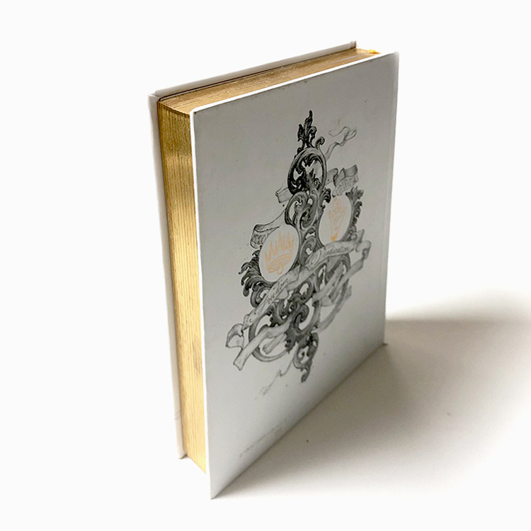 Hot Foil Stamping Hardcover Book Custom Gold Gilt Edge Journal Notebook