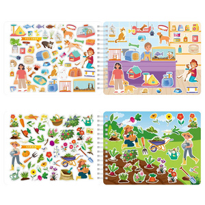 Kids Education Story Reading Book Sticker Custom Printing Sticker Book