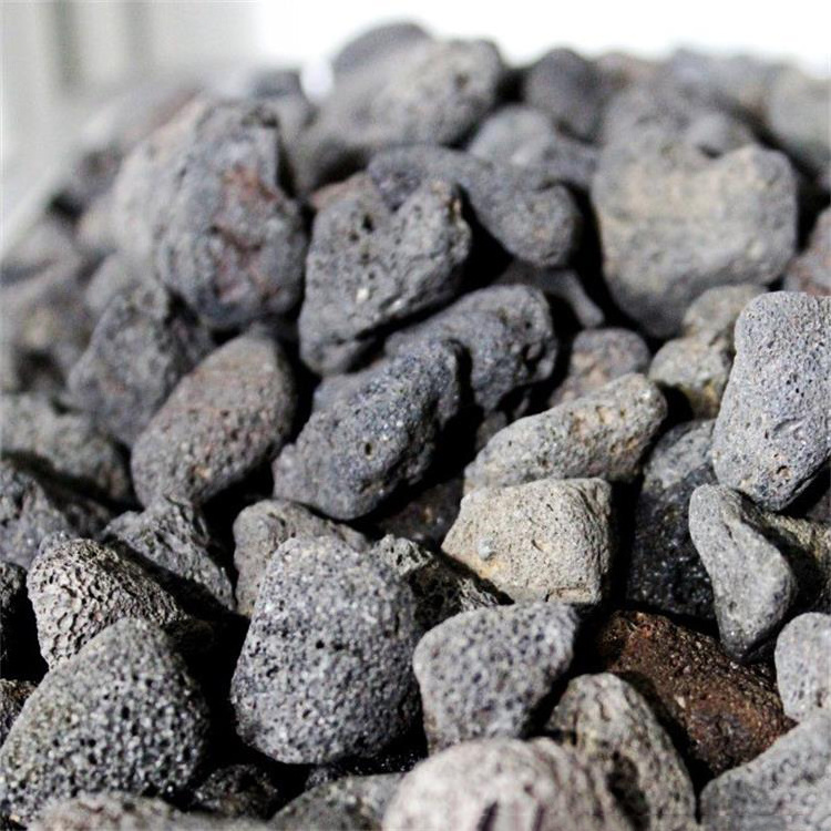 High quality black red volcanic rock, full specifications can be used for fish tank filtration, water treatment, fragrance stone