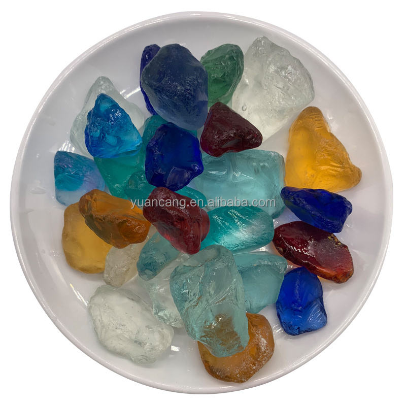 Factory wholesale broken glass is used for garden decoration, indoor landscaping and concrete addition