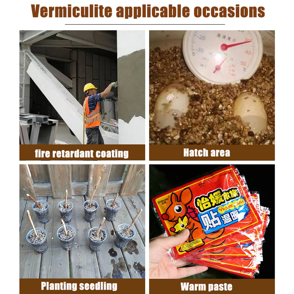 Temperature Expanded Vermiculite Particles For Thermal Insulation And Fire Protection Materials Supplied By The Manufacturer