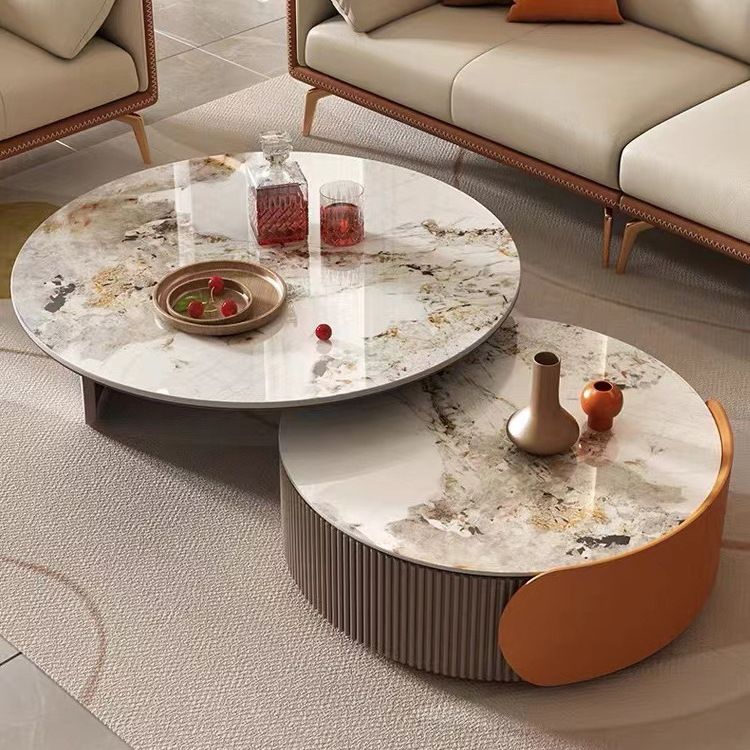 YuanChang room furniture hotel rooms marble coffee tables fashionable marble tabletop coffee tables