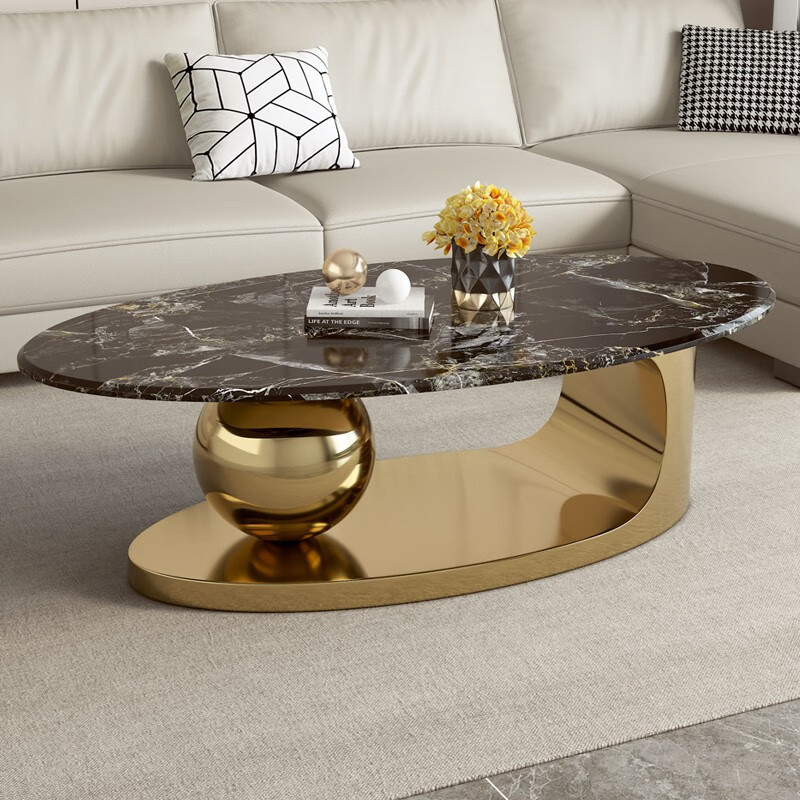 YuanChang high quality white marble coffee table oval tea table legs coffee tables for living room furniture