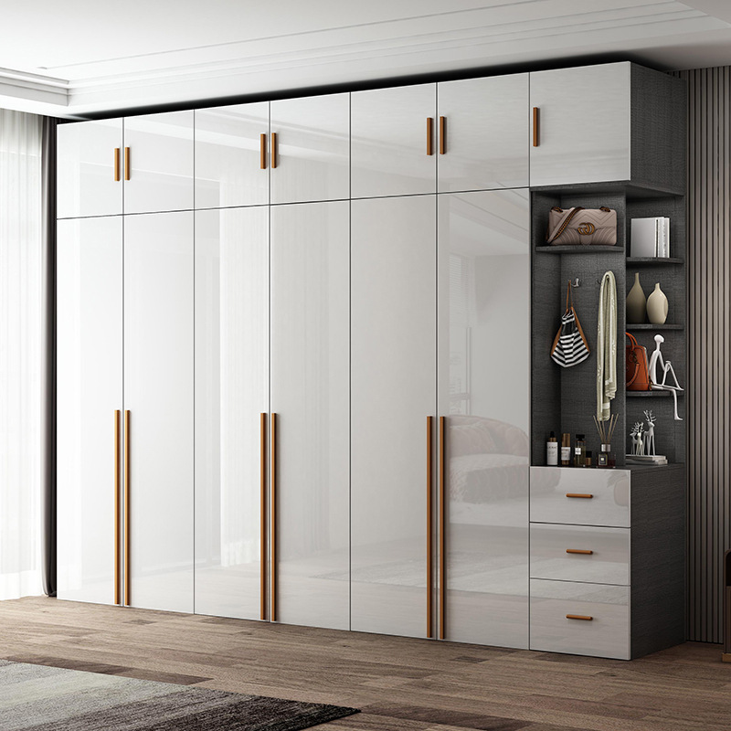 Customized Modern 2 Door MDF Wooden Clothes Wardrobe For Bedroom Wardrobe