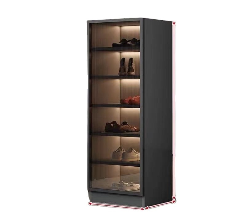 Modern Wooden Thin Storage Cabinets Shoe Rack Organizer Cabinet