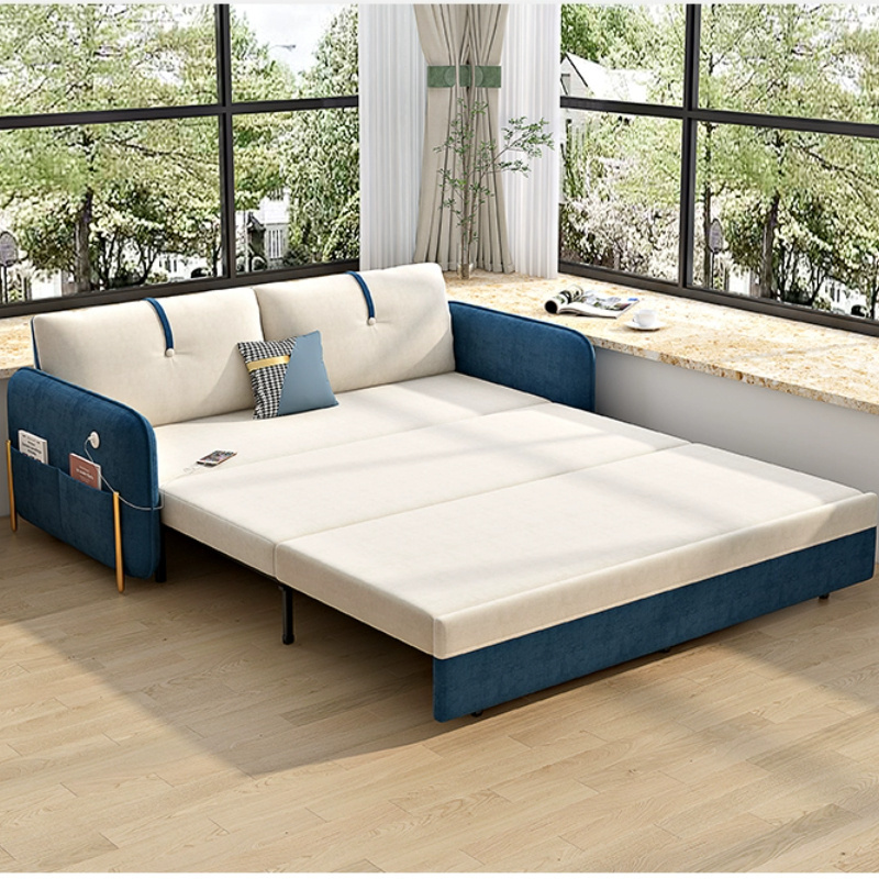 sleeper couch sofa bed folding multi-functional storage double light luxury living room small apartment telescopic bed