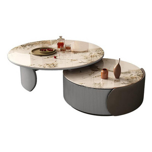 YuanChang room furniture hotel rooms marble coffee tables fashionable marble tabletop coffee tables