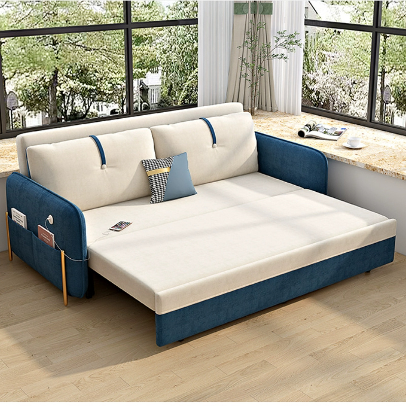 sleeper couch sofa bed folding multi-functional storage double light luxury living room small apartment telescopic bed