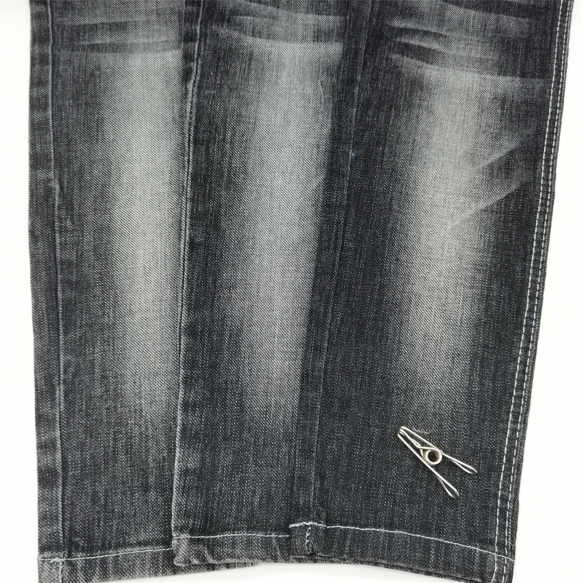 new style black color  stretch  soft  denim fabric stock Lot for Jeans