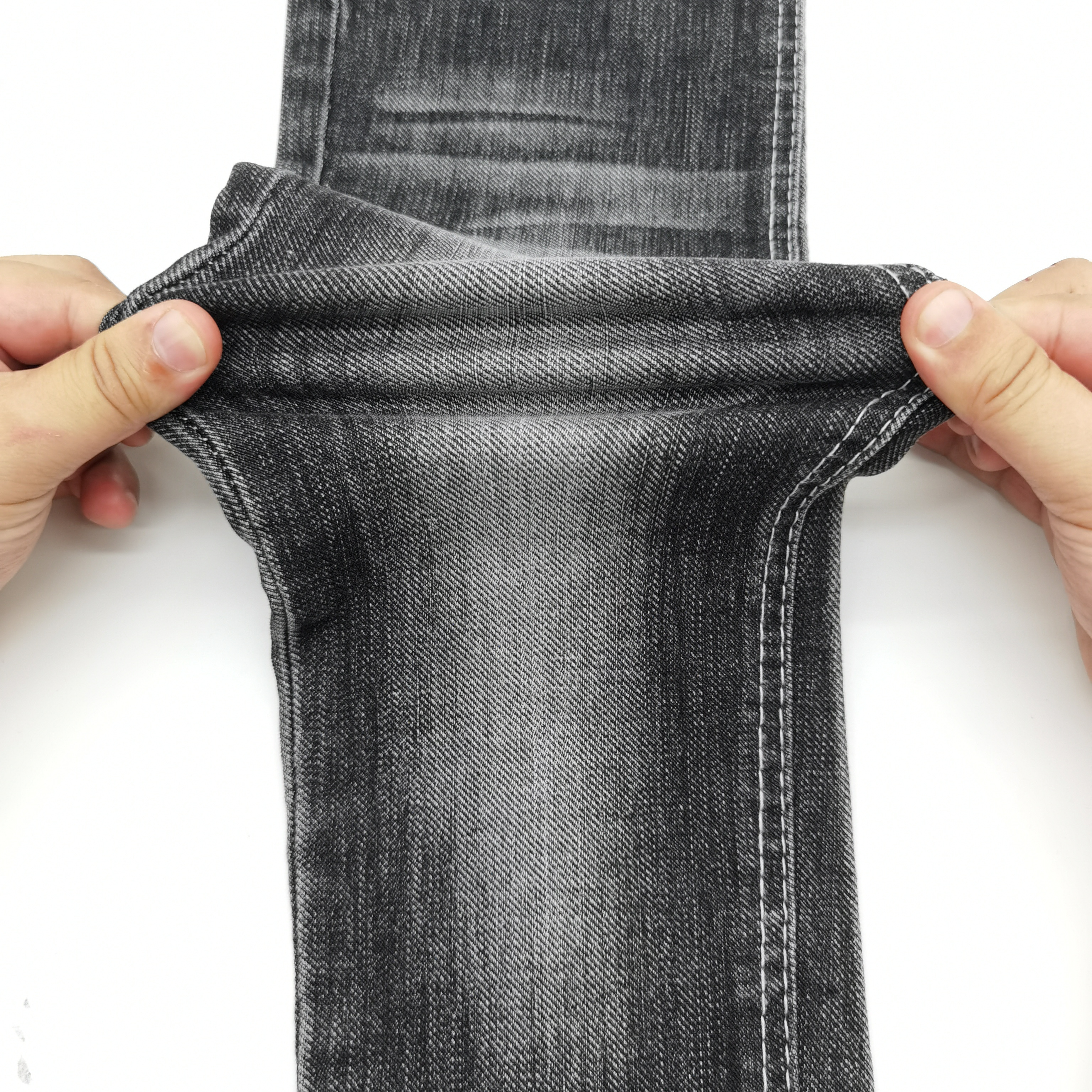 new style black color  stretch  soft  denim fabric stock Lot for Jeans