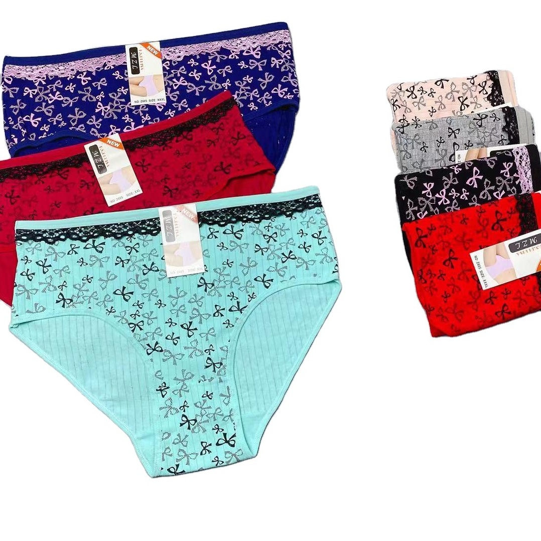 YCH all kinds of large size women's Cotton Underpants  high waist underwear mixed color mixed size stretch women fashion Panties