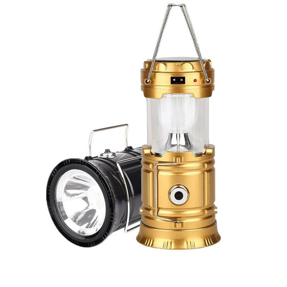 New Solar camping lantern LED Rechargeable Camping Tent Light Multifunctional Stretch Portable Light