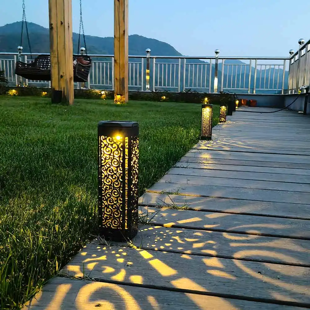 6 Pack Solar Pathway Lights Outdoor Decorative for Walkway Sidewalk Driveway