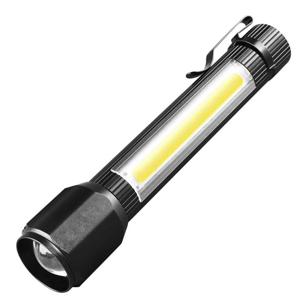 New USB Rechargeable Cob Zoom Work Light LED Super Bright Magnetic Pen Light with Pen Buckle