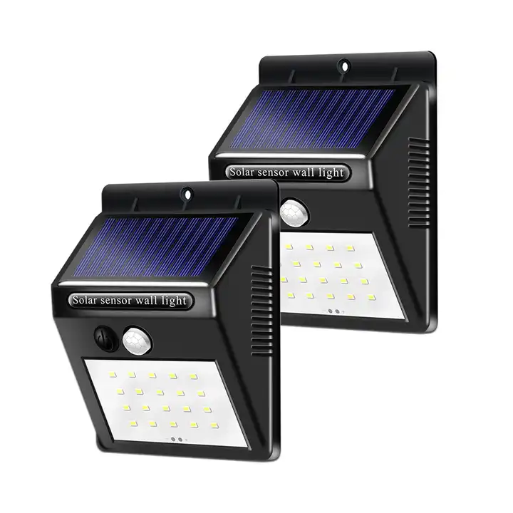 20 LED Waterproof Solar Garden Lights Outdoor Garden Wall Lamp Solar Motion Sensor Wall Light