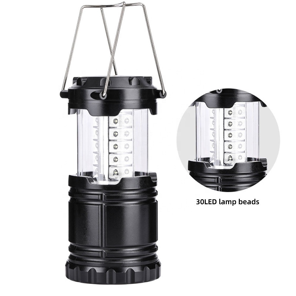 Led Camping Lantern 6led 30led cob 200 Lumens Super Bright Lamp Portable Survival Lanterns Collapsible Camping Lights