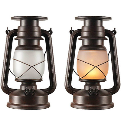 LED retro garden light, flashing flame outdoor waterproof lantern for patio lawn Solar Lamp