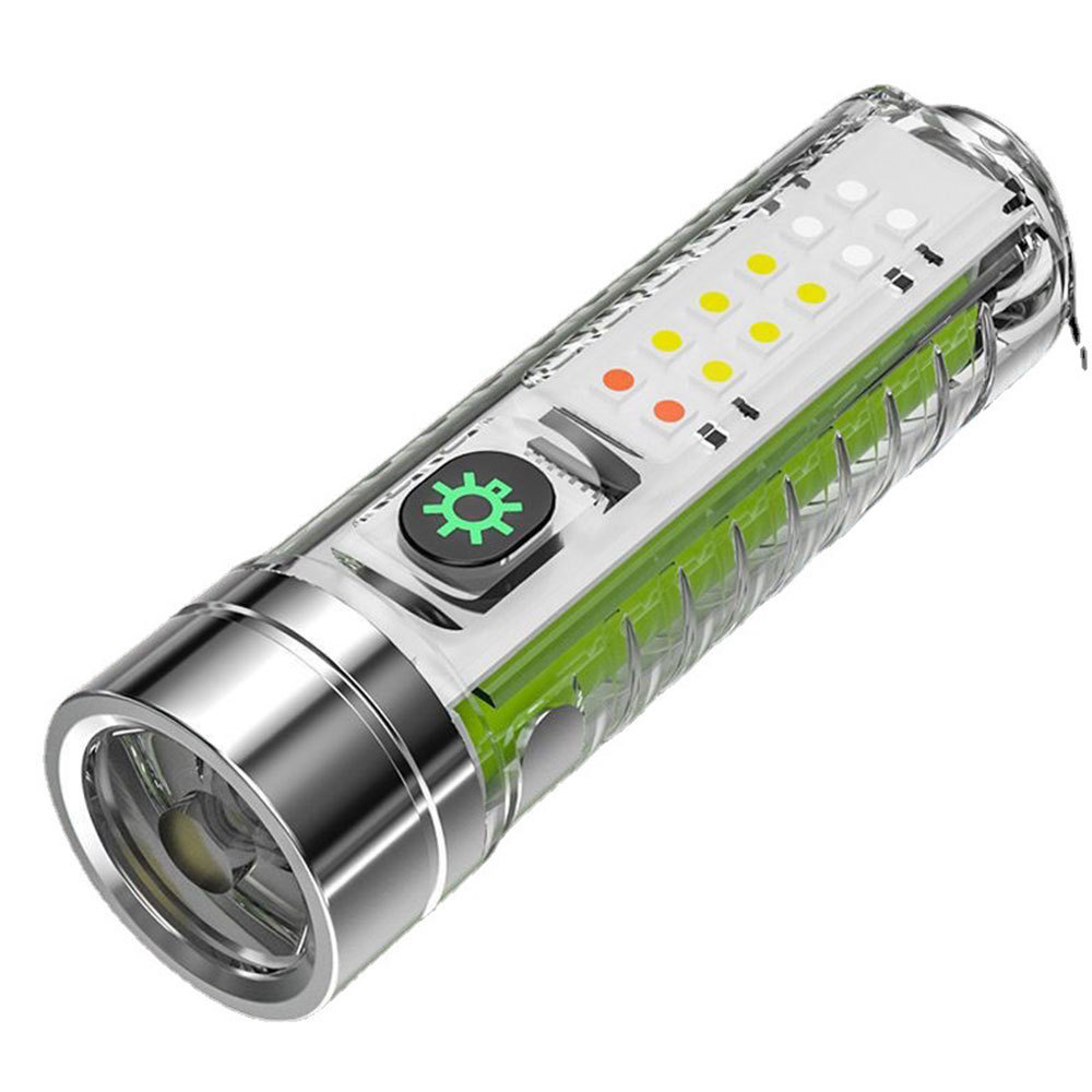 White laser flashlight multifunctional LED waterproof torch High Brightness mini magnetic flash light