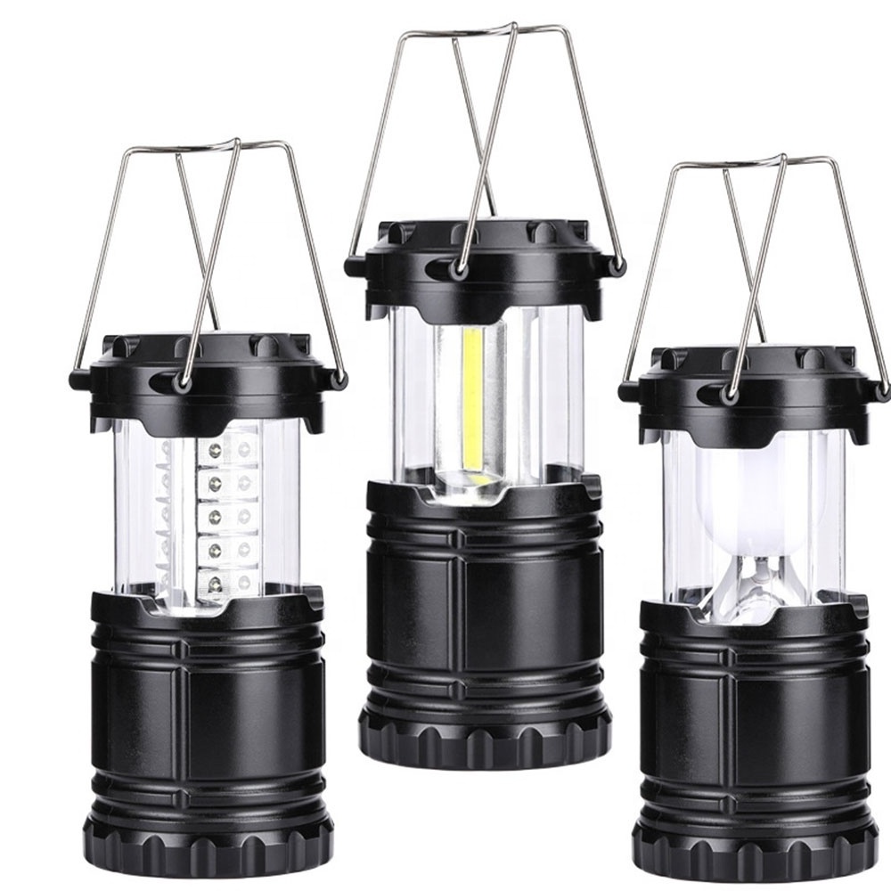 Led Camping Lantern 6led 30led cob 200 Lumens Super Bright Lamp Portable Survival Lanterns Collapsible Camping Lights