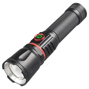 New P50 Multifunctional EDC Flashlight Rechargeable COB Red And Blue Torch Light Long Range Warning Light Magnetic Work Light