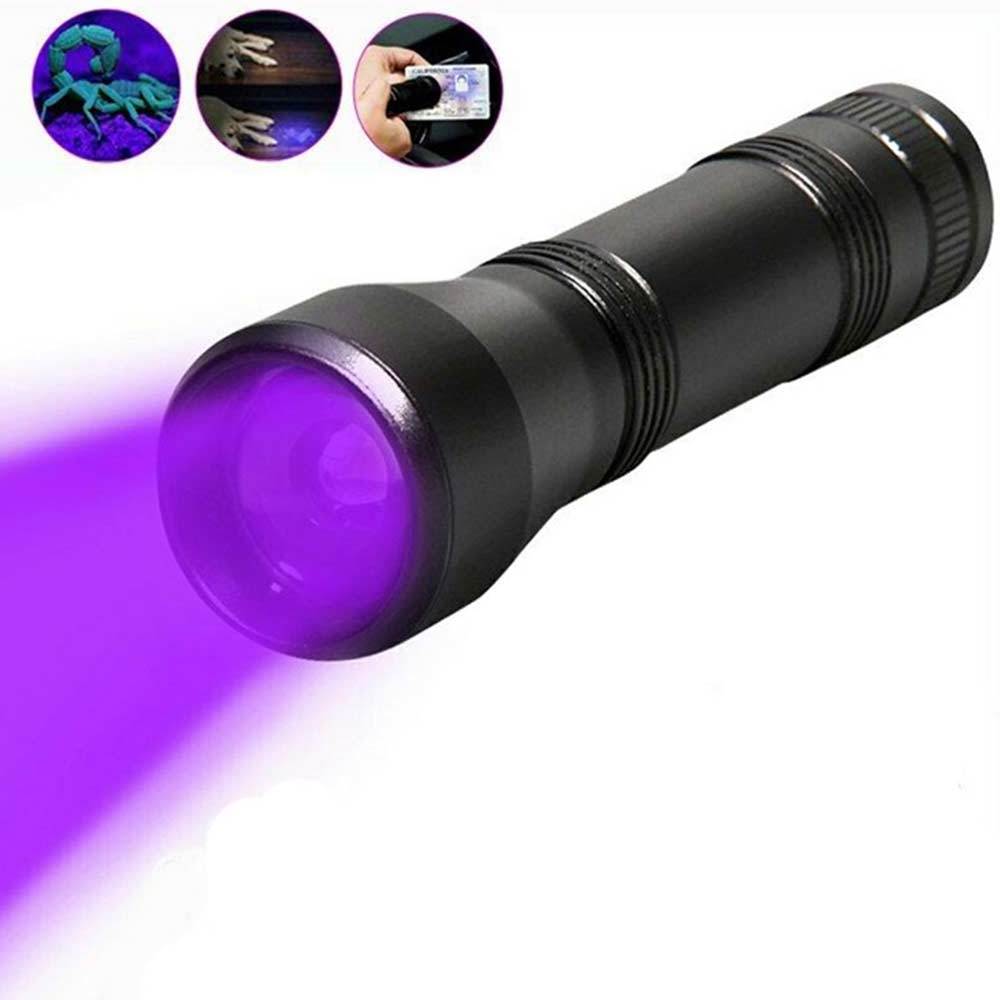 Retractable Zoom 18650 Battery UV Small Flashlight for Fluorescence Detection