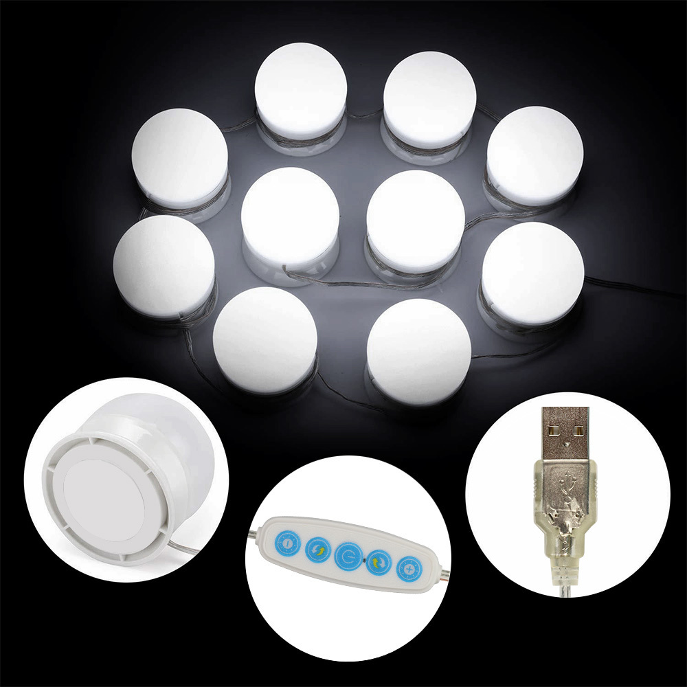 Wholesale Modern Style Round LED Makeup Beauty Vanity Mirror Lights for Bathroom