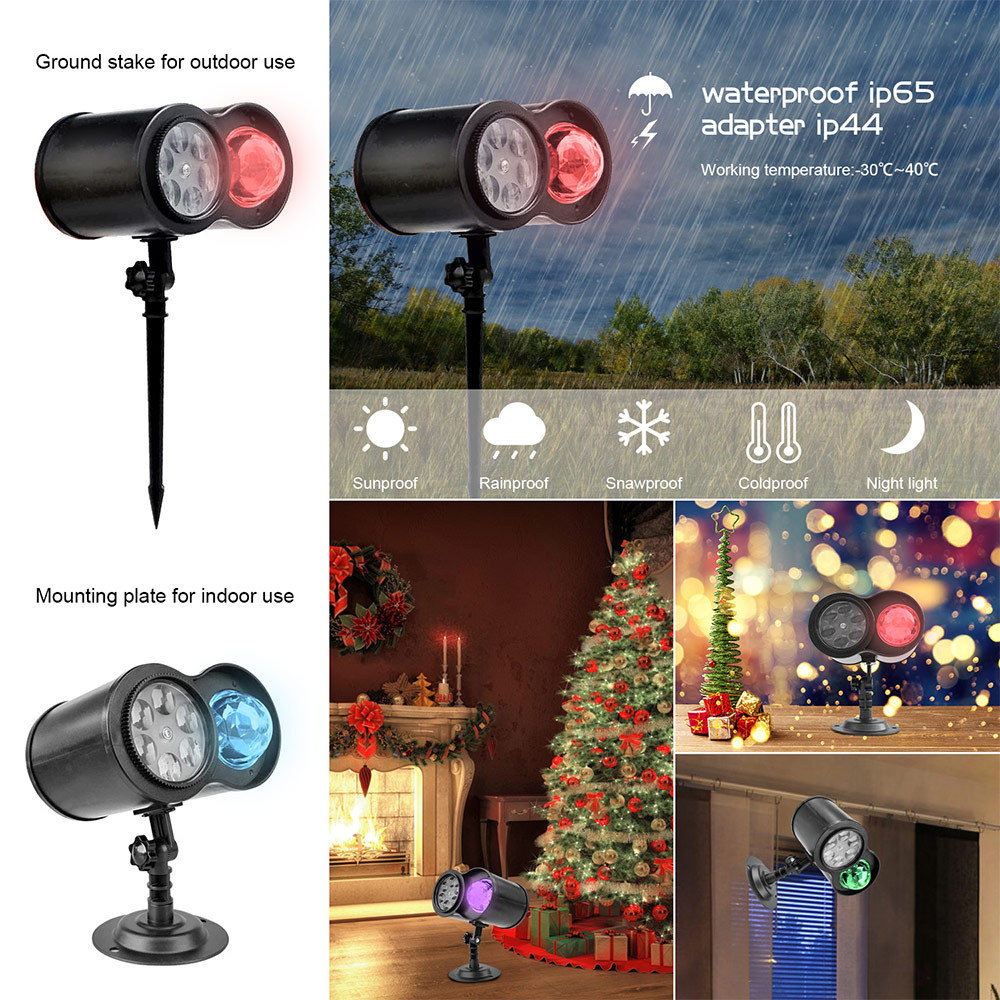 Halloween Christmas Projector Lights, Waterproof Outdoor Indoor Holiday Laser Christmas Light