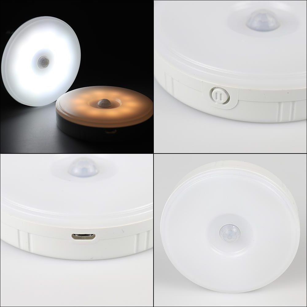 Customized Night Lights, USB Rechargeable Motion Sensor Light Indoor Wireless LED Under Cabinet Light for Closet Kitchen