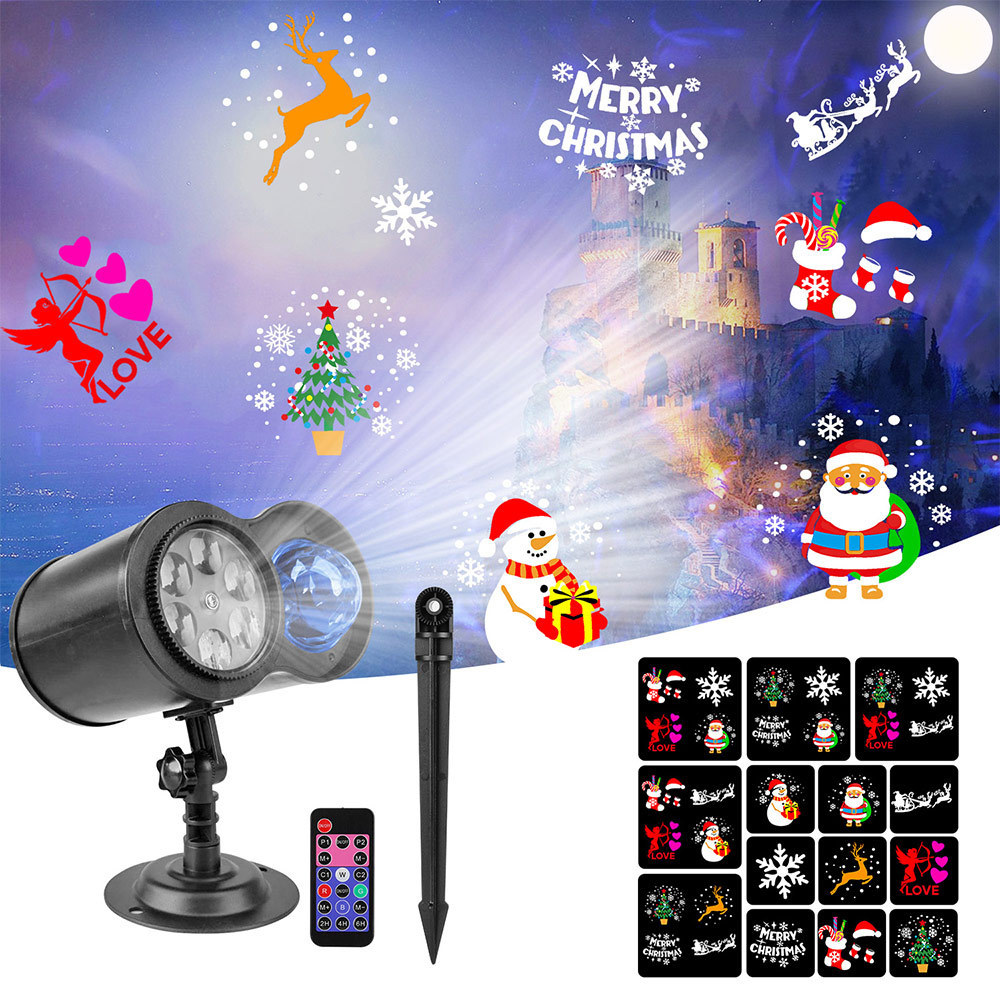 Halloween Christmas Projector Lights, Waterproof Outdoor Indoor Holiday Laser Christmas Light