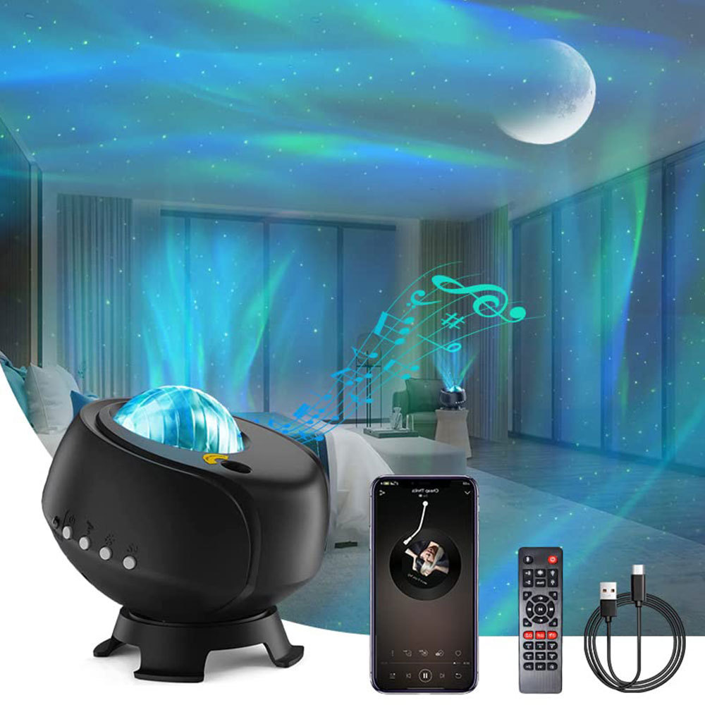 Aurora Galaxy Projector, LED Music Northern Lights Laser Nebula Star Projector Night Light