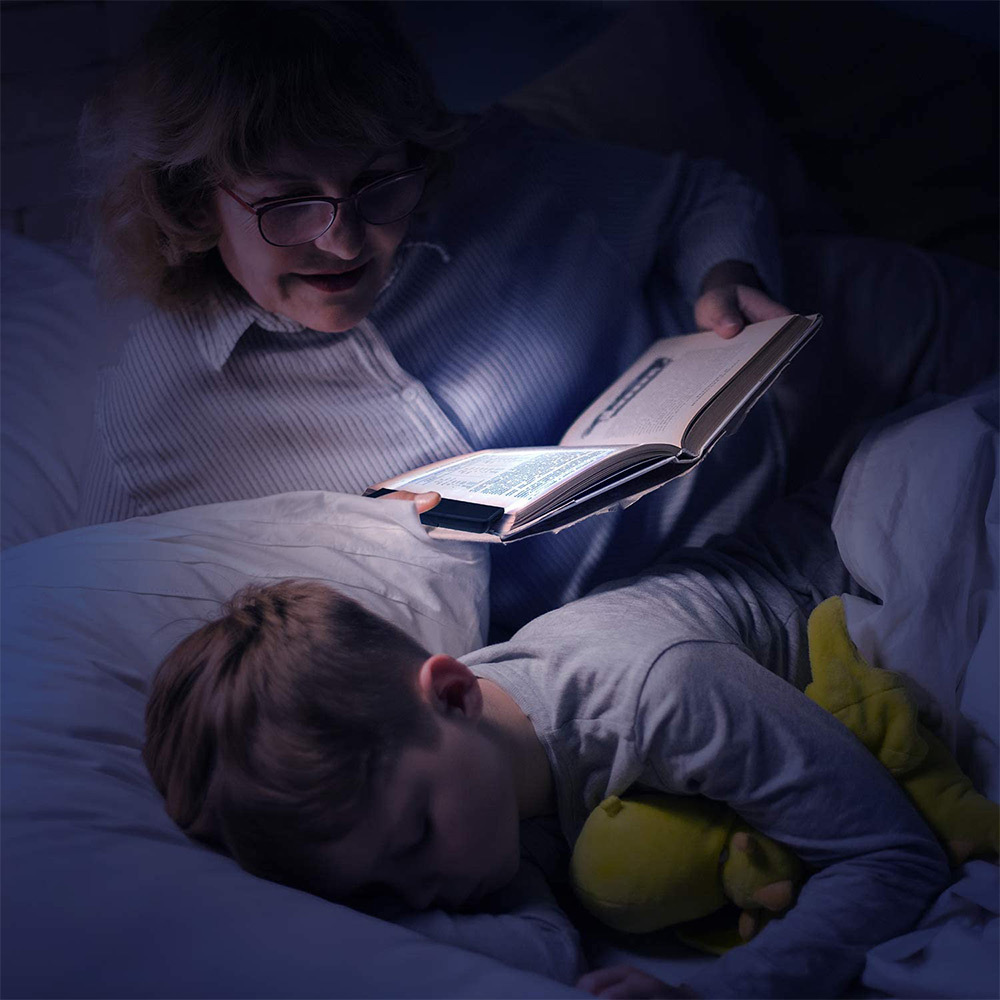 LED Book Reading Light, Battery Powered Eye Care Clip-On Book Lights