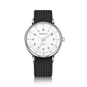 REBIRTH minimalistic leather watch luxury unique stylish women ladies watch set custom logo jewelry lady hand watch