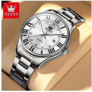 OLEVS 2911 Roma Style Strap Luxury Mens Watches Men Wrist With Custom Logo Watch Luminous Waterproof Chronograph Quartz Watch