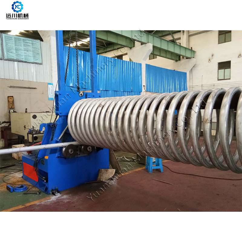 4-axis steel pipe spiral coil machine Boiler tube heating pipe spiral pipe bender 108-tube spiral circle machine